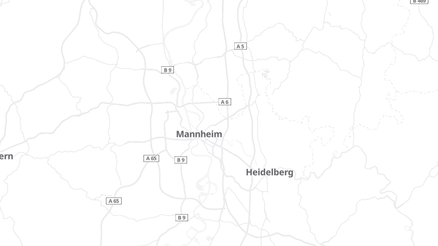 Map of the job locations