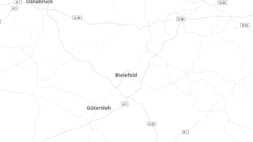 Map of the job locations
