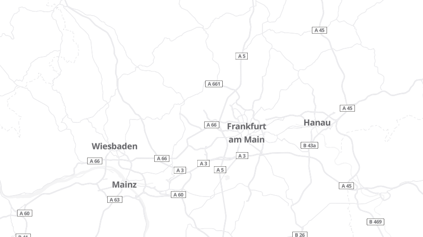 Map of the job locations