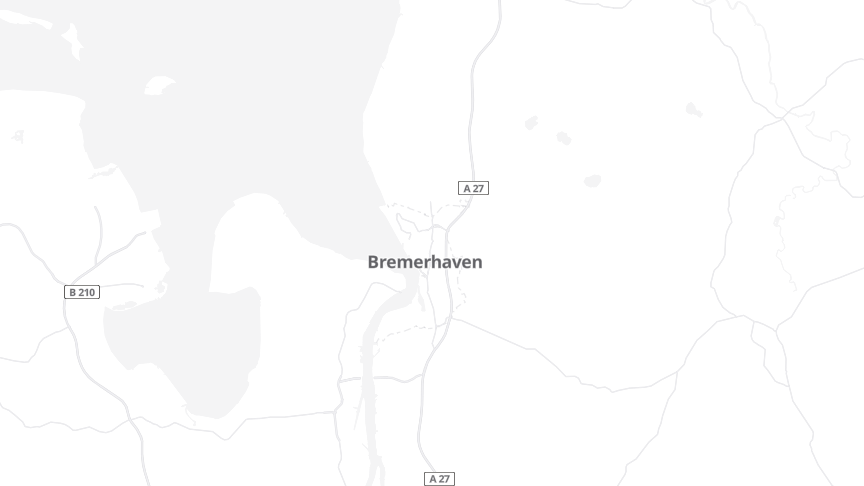 Map of the job locations