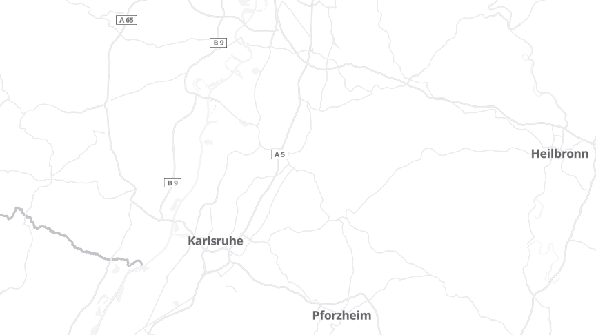 Map of the job locations