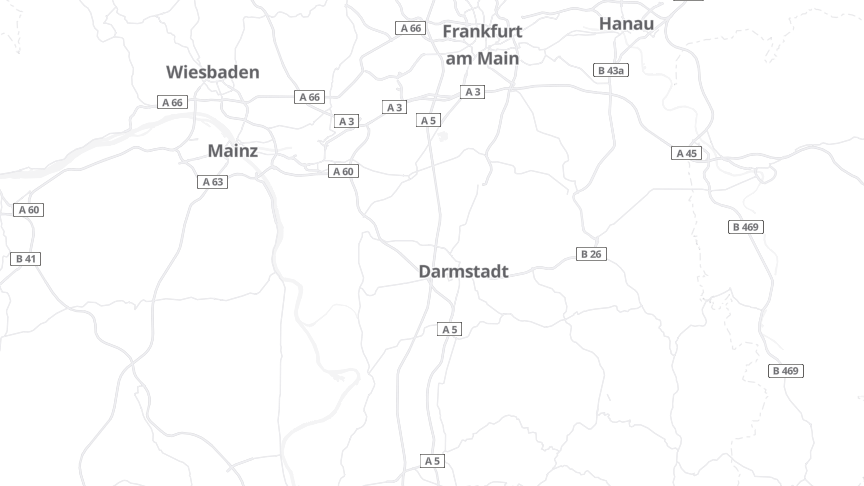 Map of the job locations
