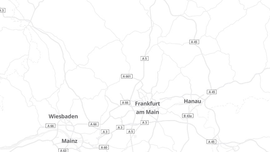 Map of the job locations