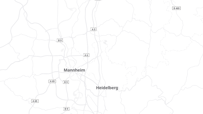 Map of the job locations