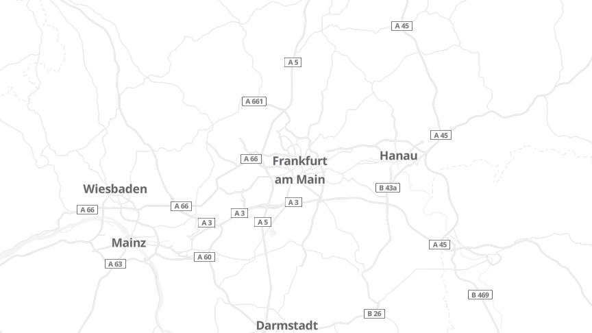 Map of the job locations