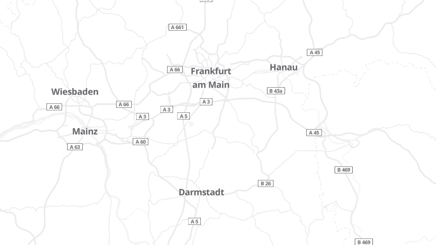 Map of the job locations