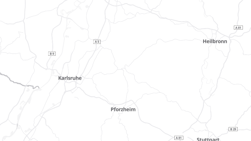 Map of the job locations