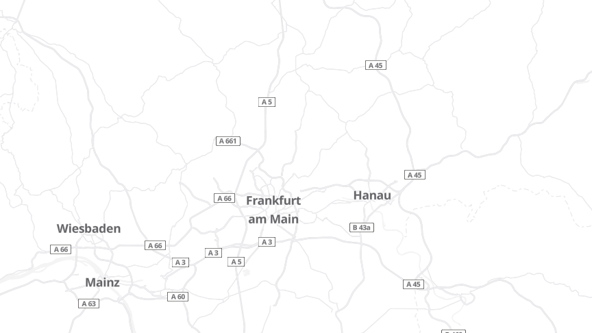 Map of the job locations