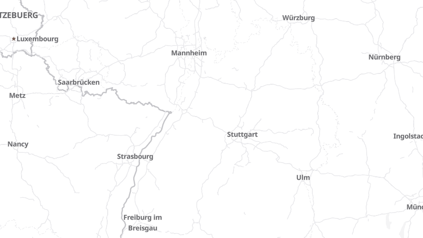 Map of the locations of Landesarchiv Zentrale Dienste Land BW