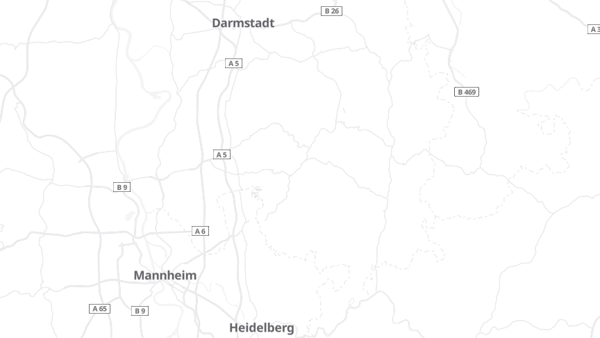 Map of the job locations