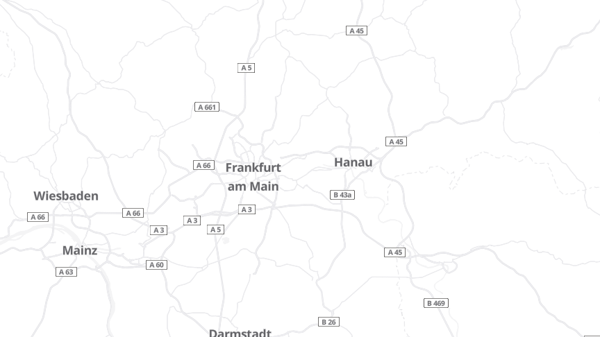Map of the job locations