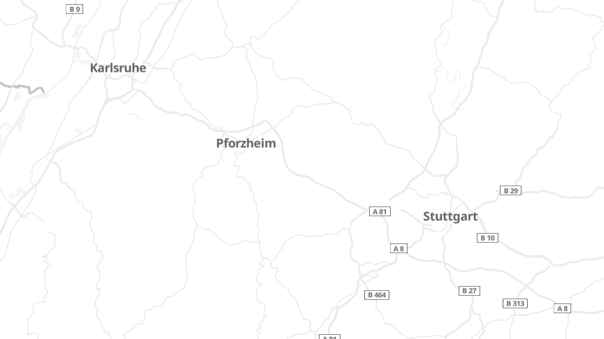 Map of the job locations