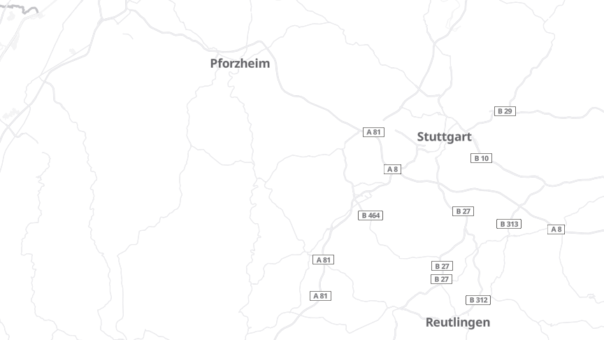 Map of the job locations
