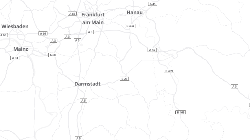 Map of the job locations