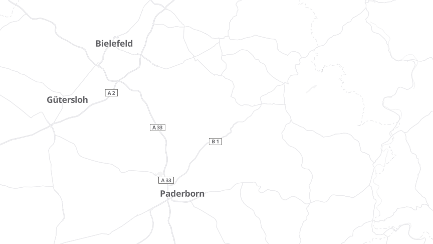 Map of the job locations