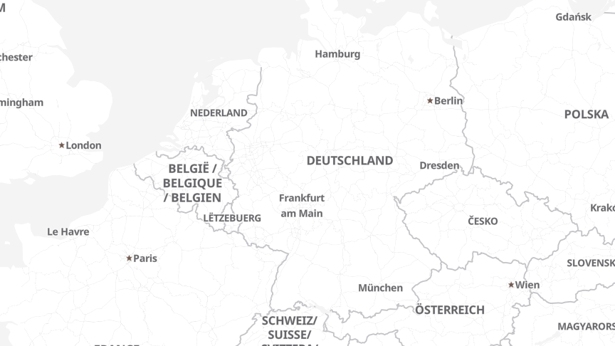 Map of the locations of m3connect GmbH
