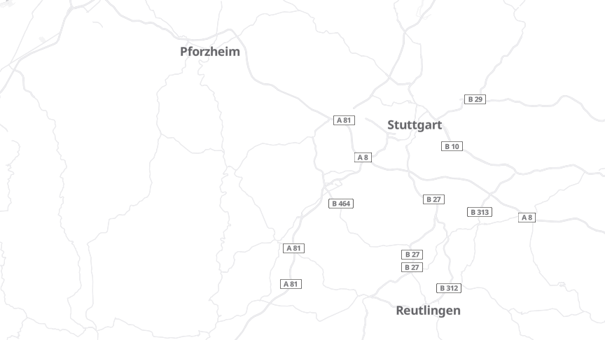 Map of the job locations