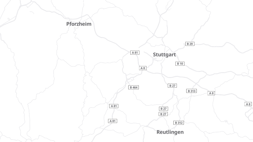 Map of the job locations