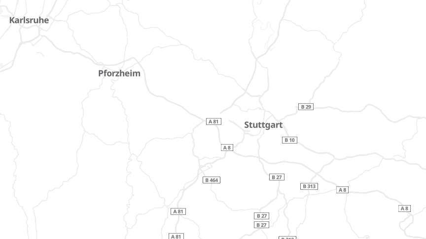 Map of the job locations