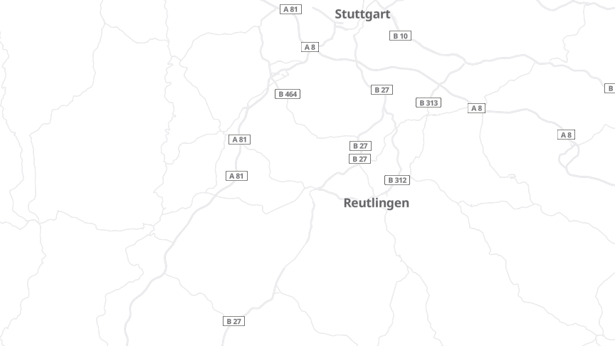 Map of the job locations