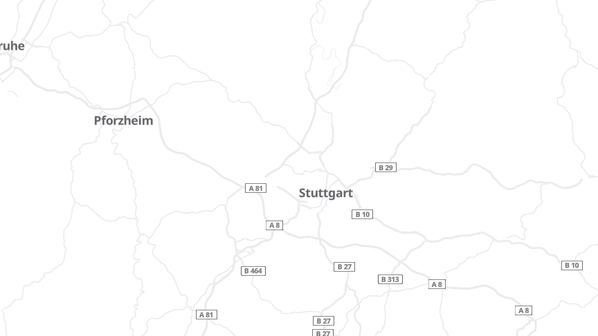 Map of the job locations