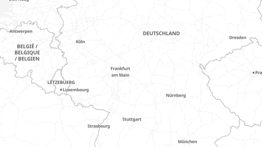Map of the job locations