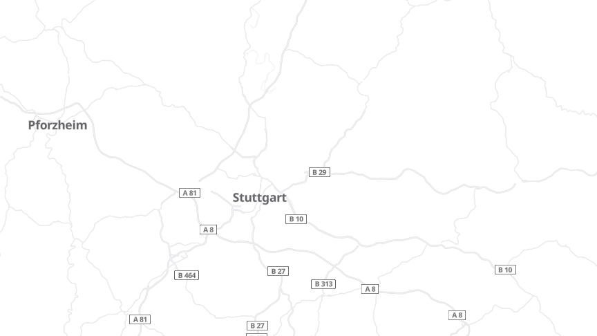 Map of the job locations