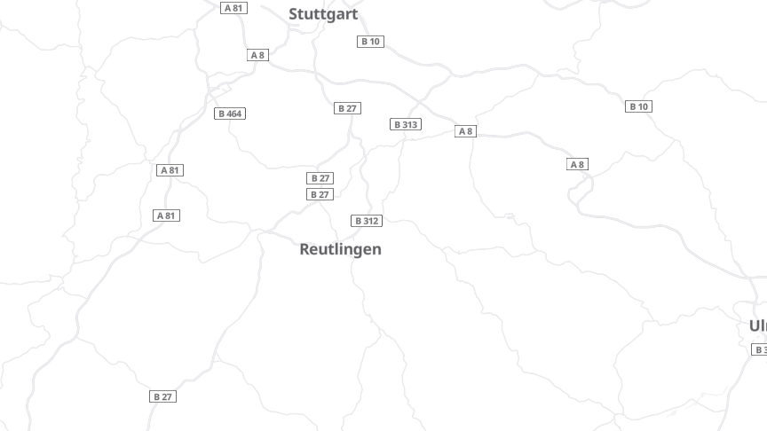 Map of the job locations