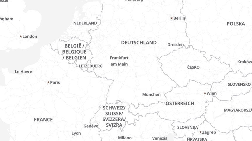 Map of the locations of TRUSTEQ GmbH