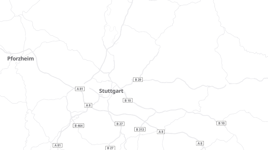 Map of the job locations