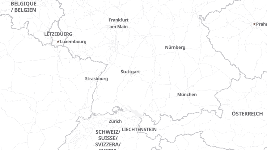 Map of the job locations