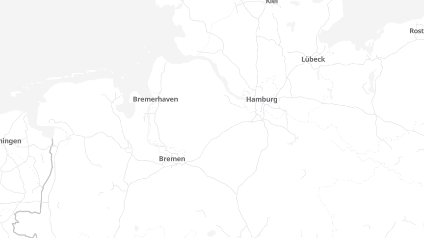 Map of the job locations