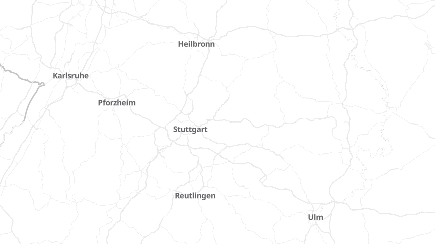 Map of the locations of IT Baden-Württemberg (BITBW)
