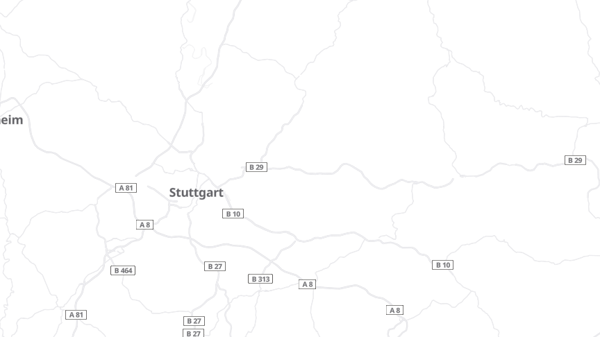 Map of the job locations
