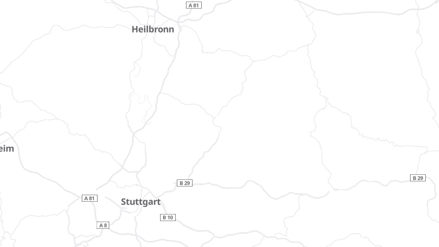 Map of the job locations