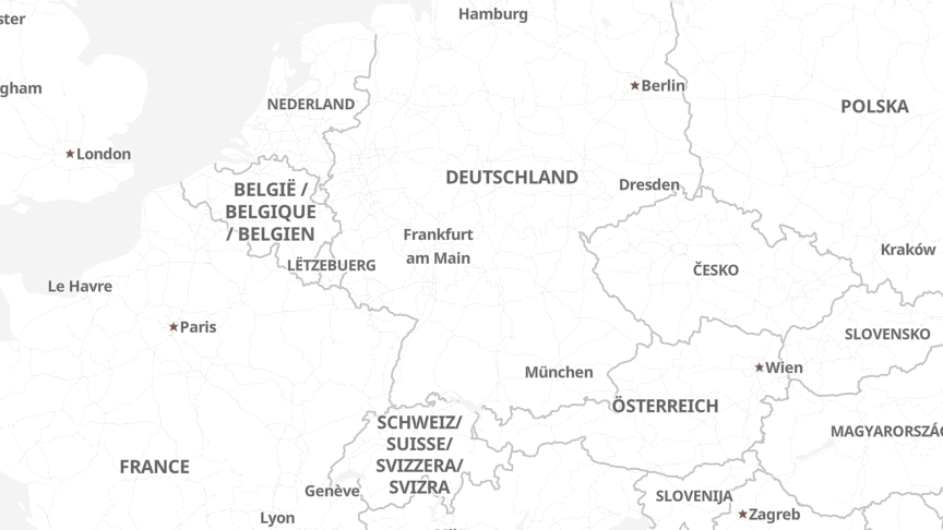 Map of the locations of MVTec Software GmbH