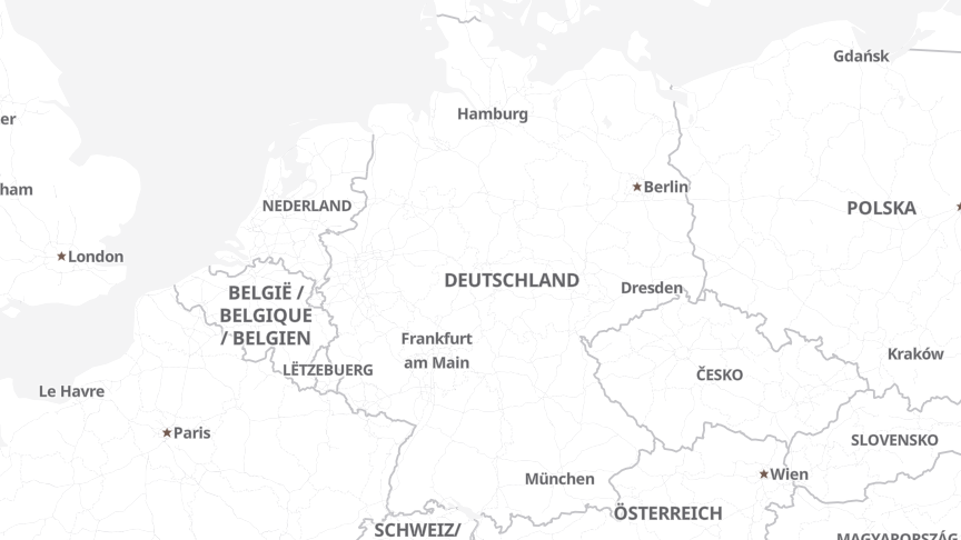 Map of the locations of R+S AG