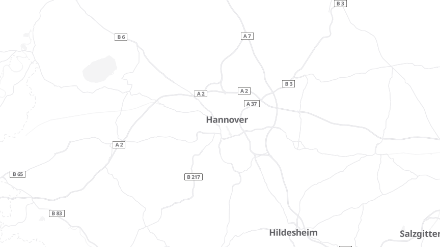 Map of the job locations