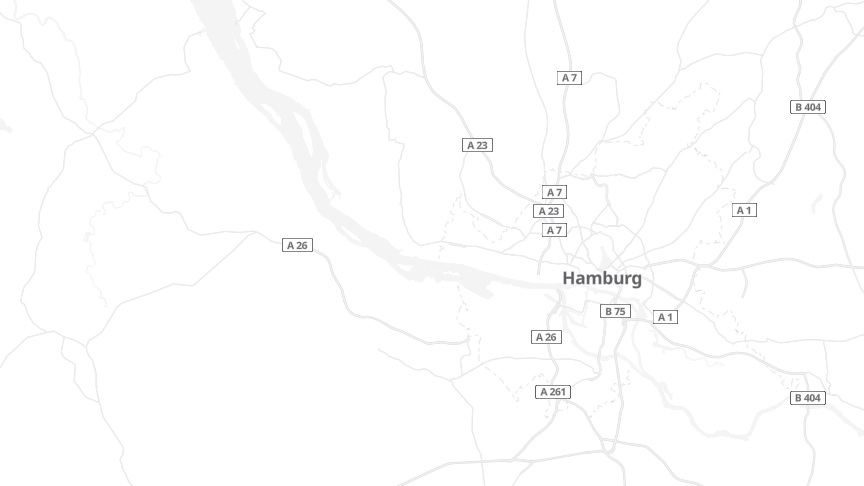 Map of the job locations