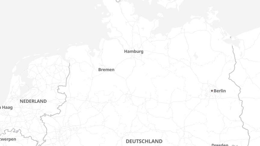 Map of the locations of Norddeutscher Rundfunk