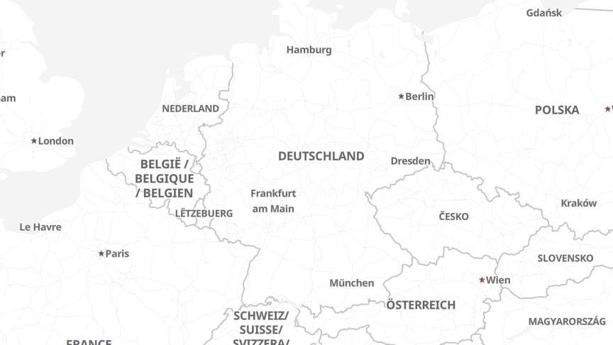 Map of the locations of dmTECH