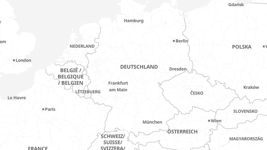 Map of the locations of COMCAVE