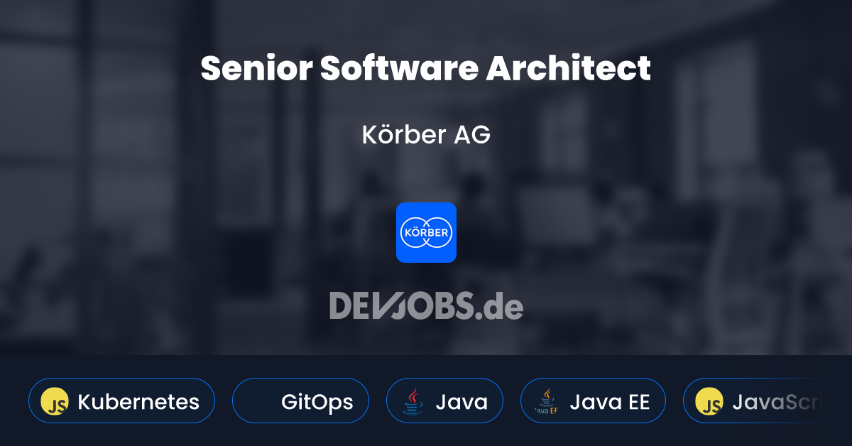 Senior Software Architect at Körber AG | DEVjobs.de