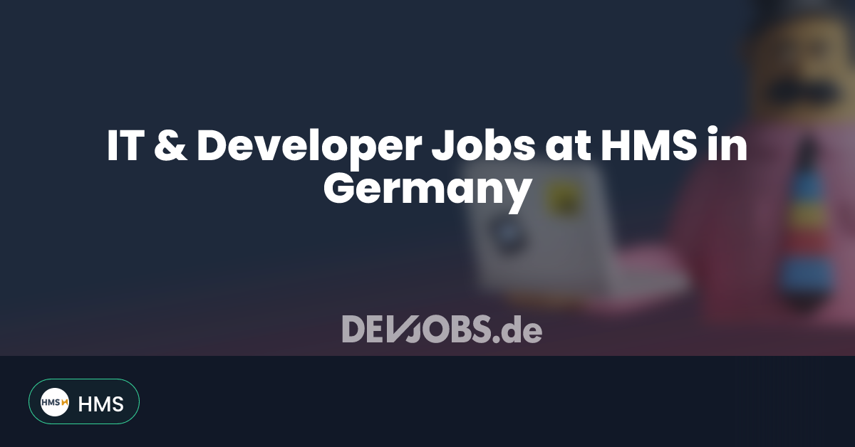 Role Model Document IT & Developer Jobs at HMS in Germany - DEVjobs.de